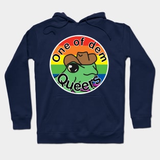 Pride Frog with a cowboy hat- rainbow Hoodie